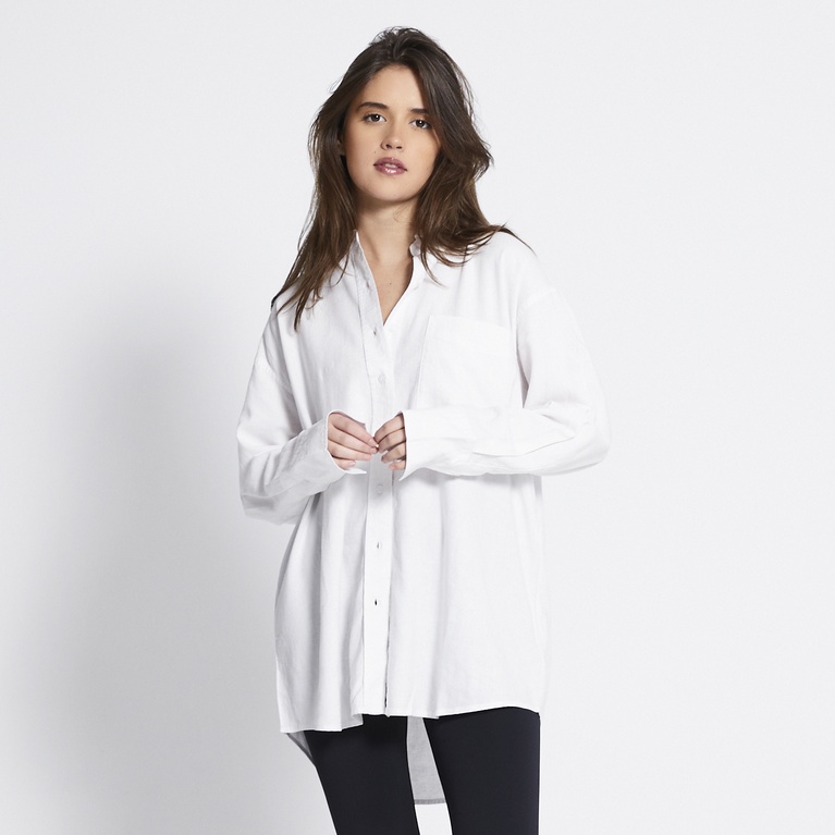 Linen blend shirt "Dina" White